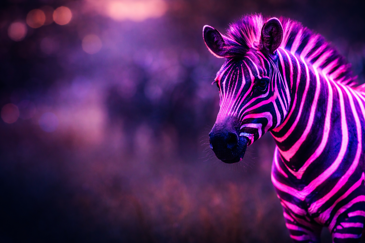 Lila Pink farbenes Zebra als Leitbild für die ISO Recruiting Consultants